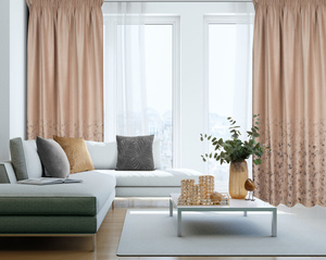 Curtain 140 x 270 Velvet Tape Mirela Beige
