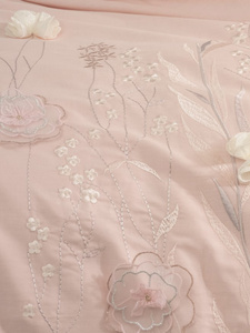 Bedding 200 x 220 6 pcs Satin Embroidered 3D Omer 01