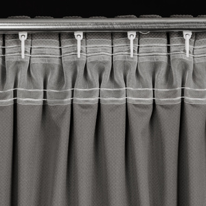 Curtain 140 x 300 Decorative Velvet Milo Gray