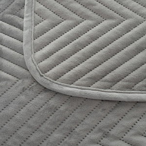 Bedspread 200 x 220 Herringbone Velvet Caden 01