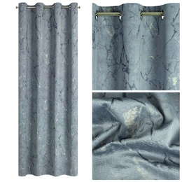 Velvet Curtain Wera 140 x 250 Spun Graphite