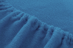 Terry sheet with elastic 017_D Cornflower 80x140