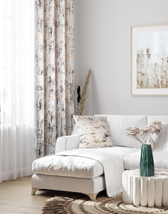 Curtain 140 x 250 Decorative Velvet Tonia Cream