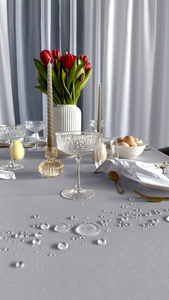 Tablecloth 140x200 Stainproof Classic Savio Grey