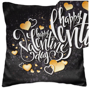 Pillowcase 40 x 40 Decorative Heart Velvet 01