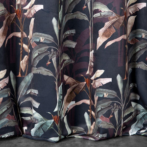 Velvet Nikol Curtain 140 x 250 Spun Graphite