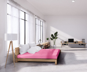 Sheet 180 x 200 With Eraser Dimi Dark Pink