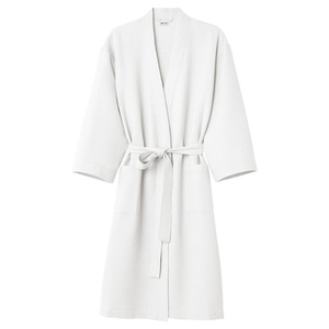 Gofer Unisex Cotton Bathrobe Vizzy S 01 White