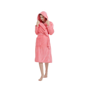 Microfiber Bathrobe with Hood 2XL/3XL Carlo Watermelon