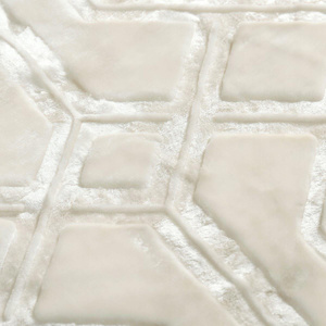 Blanket 160 x 200 Acrylic Stamped Vito Cream