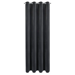 Curtain 140 x 250 Decorative Velvet Nita Black