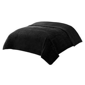 Capri Black Reversible Bedspread 200 x 220