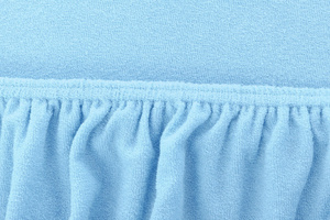 Terry sheet with elastic 027_D Blue 90x200