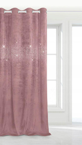 Curtain 140 x 250 Decorative Shiny Powder Velour