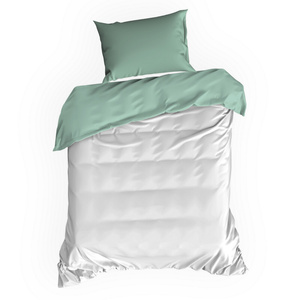 Bedding 140 x 200 2cz Satinova Nova3 White + Mint