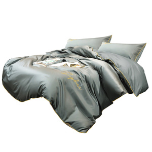 Bedding 160 x 200 4pcs with Areta 04 Embroidery