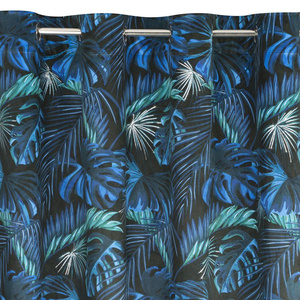 Velvet Azure Curtain 140 x 250 Spill Blue