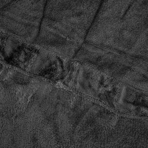 Blanket 150 x 200 Microfiber Frill Ruffly Black