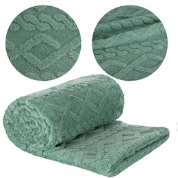 Blanket 200 x 220 Design Microfiber Braid Mint
