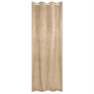 Curtain 140 x 250 Decorative Velvet Soft Beige
