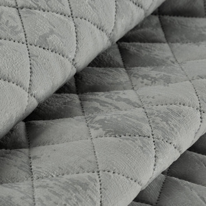 Quilted Velvet Bedspread 220 x 240 Blink3 Silver