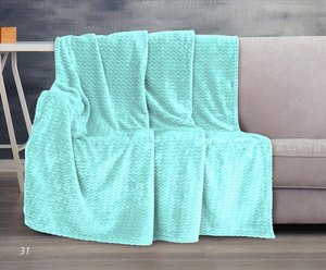 Blanket 150 x 200 Microfiber Zig Zag Minky Wave 31