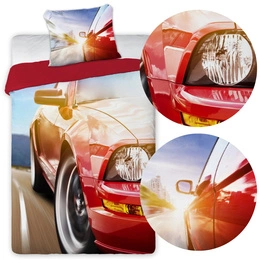 Bedding 160 x 200 Youth Turbo 003 Car