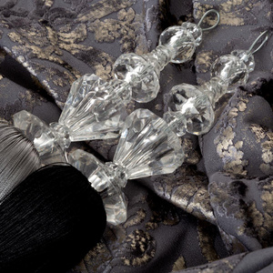 Decorative Cord for Curtains 100 x 8 Pola Silver