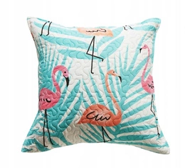 45 x 45 Decorative Quilted Flamingove Pillowcase