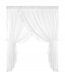 Curtain 400 x 250 Decorative Bright Tape White