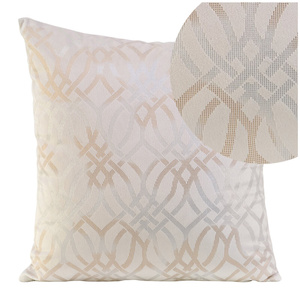 40 x 40 Decorative Velvet Areta Cream pillowcase