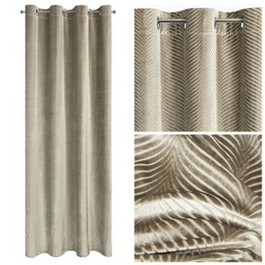 Velvet Lussi Curtain 140 x 250 Light Brown Splendor