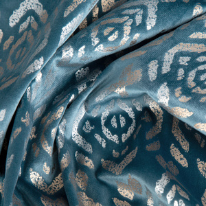 Ready-made Curtain 140 x 250 Laura Drawstring Blue+Gold