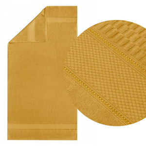 Towel 70 x 140 Peru cotton 500g/m2 velour Mustard