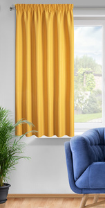 Rita Decorative Tape Curtain 140 x 175 Mustard