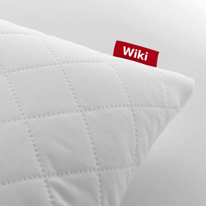 Pillow 60 x 80 Quilted Granulate with Zipper Wiki