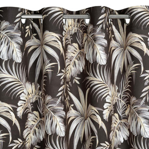 Curtain 140 x 250 Decorative Velvet Magi Black+Beige