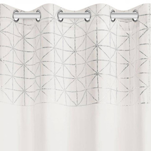 Curtain 140 x 250 Decorative Velvet Glossy White