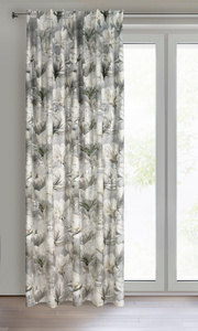 Curtain 140 x 300 Decorative Flex Sandy Steel+Silver