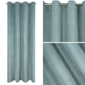 Curtain 140 x 250 Decorative Velvet Melanie Sage
