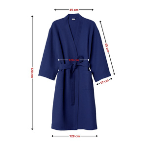 Gofer Unisex Cotton Bathrobe Vizzy L 05 Navy