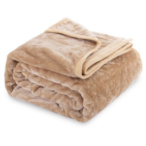 Blanket 160 x 200 Acrylic Solid Warm Yasemin 01