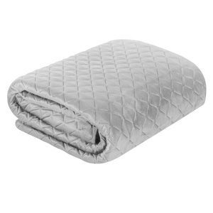 Bedspread 220 x 240 Decorative Quilted Pattern Dimon Silver