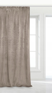 Curtain 140 x 270 Decorative Velvet Soft C.Beige