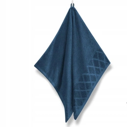 Towel 50 x 90 Cotton Silky 500g/m2 Navy Blue
