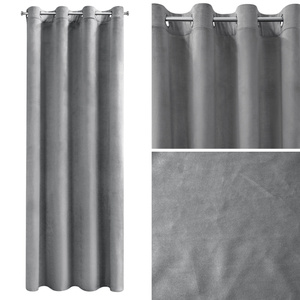 Decorative Curtain D91 Rosa 140 x 250 Grey