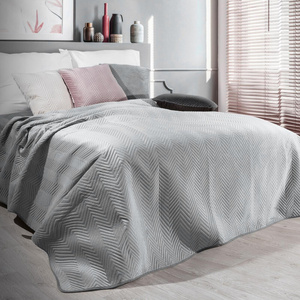 Sofia Silver Decorative Velour Bedspread 230 x 260