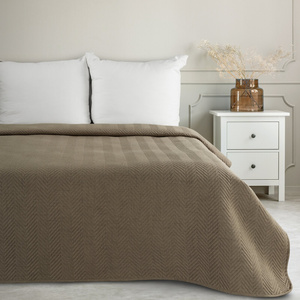 Bedspread 220 x 240 Quilted Len3 C.Beige