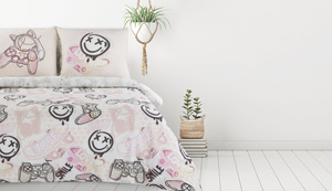 Bedding Set 140 x 200 2cz Kid17 Cotton