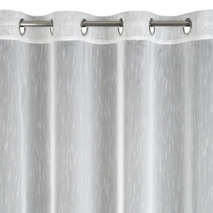 Decorative Curtain Nessi 140 x 250 White Buttons